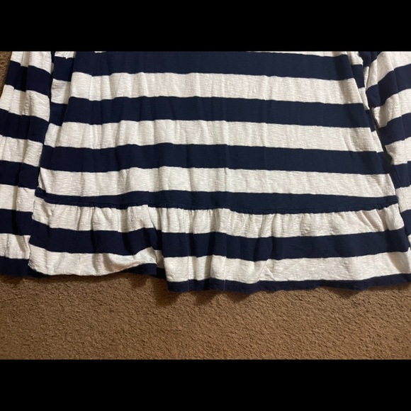 Crown & Ivy textured striped long sleeve shirt 3X - Picture 2 of 7